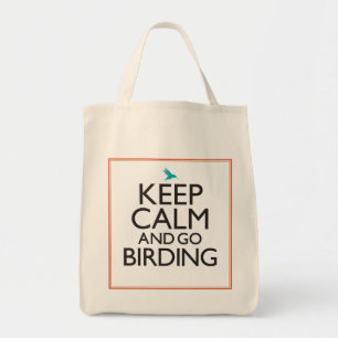 Bolso De Tela Mantenga tranquilo y vaya Birding