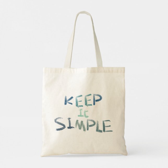 Bolso De Tela Manténgalo Simple (Reverso)