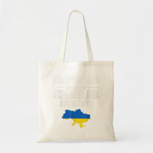 Bolso De Tela Mantengan La Calma Dejen Que El Chica Ucraniano Se