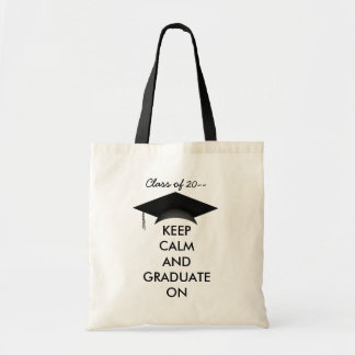 Bolso De Tela Mantengan la calma graduada en lindo y gracioso