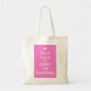Bolso De Tela Mantengan la calma y sigan haciendo sus compras