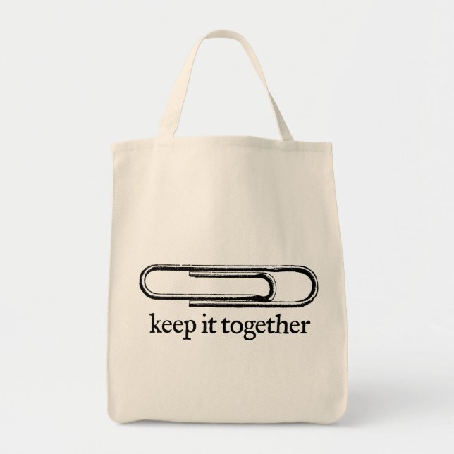 Bolso De Tela Manténganlo juntos (Frente)