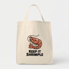 Bolso De Tela Manténlo Camarón Kawaii Camarón