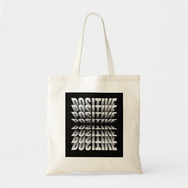 Bolso De Tela Mantente optimista y positivo para (Frente)