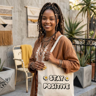 Bolso De Tela Mantente Positivo