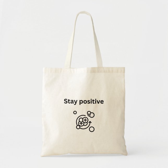 Bolso De Tela Mantente positivo - química de protones (Frente)