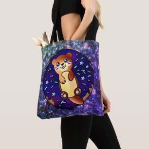 Bolso De Tela Mantequilla de bebé adorable en galaxia espacial