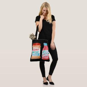Bolso De Tela Mantequilla de cacahuete y acuarela de Jelly Jars