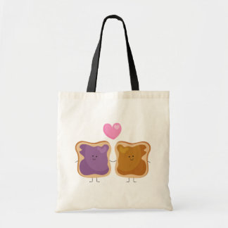 Bolso De Tela Mantequilla de cacahuete y Jelly Love Tote Bag