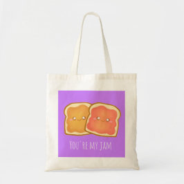Bolso De Tela Mantequilla De cacahuete Y Tostada De Jelly De Fre