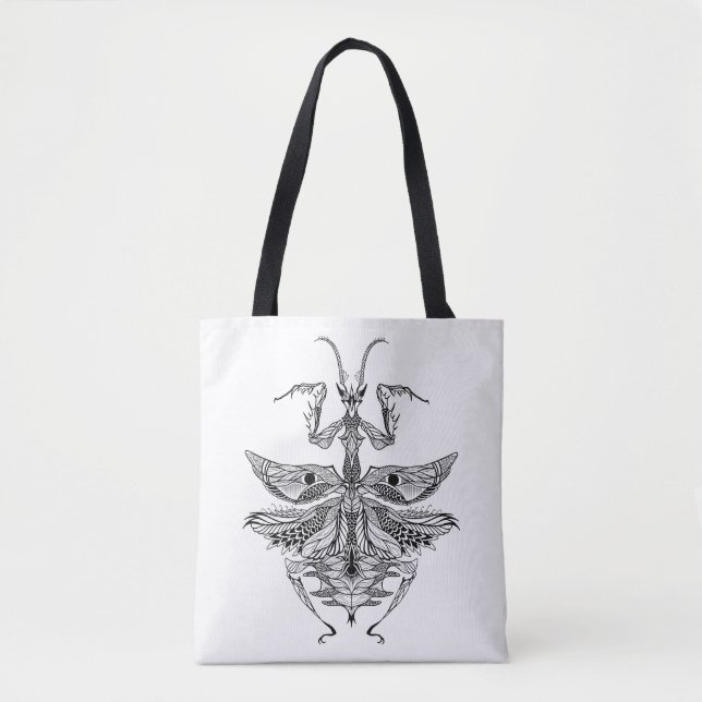 Bolso De Tela Mantis religiosa inspirada 2 (Anverso)