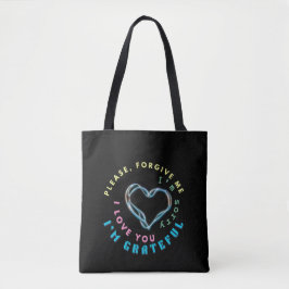 Bolso De Tela Mantra curadora de Ho'oponopono - Espiritual azul 