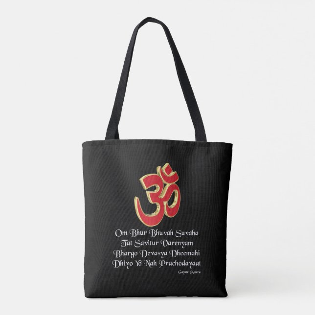 Bolso De Tela mantra Gayatri (Reverso)