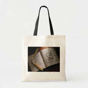 Bolso De Tela Manual y regla del cálculo del arquitecto del
