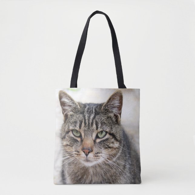 Bolso De Tela Manx Cat Tote (Anverso)