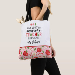 Bolso De Tela Manzana moderna e impresionante profesora