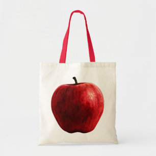 Bolso De Tela Manzana roja brillante