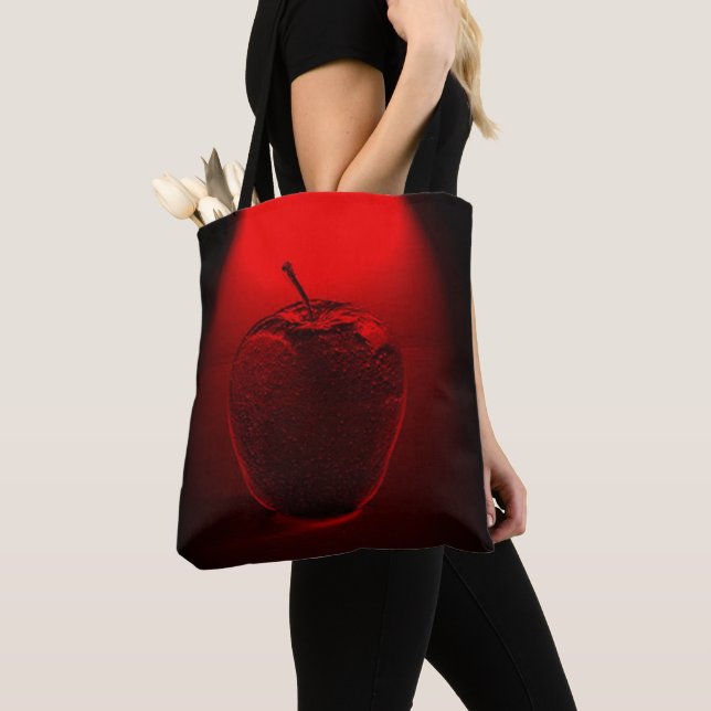 Bolso De Tela Manzana roja cristalizada (Detalle)