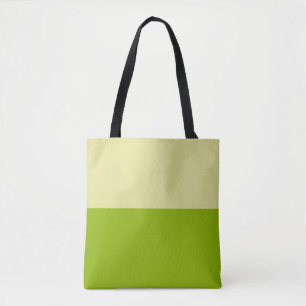 Bolso De Tela Manzana Verde Y Medio