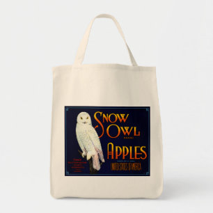 Bolso De Tela Manzanas de búho de nieve