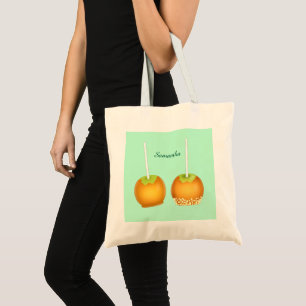 Bolso De Tela Manzanas de Caramelo