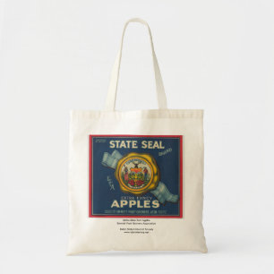 Bolso De Tela Manzanas del sello del estado de Idaho