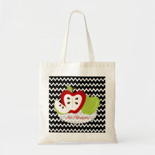 Bolso De Tela Manzanas para el profesor personalizado