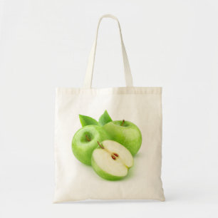 Bolso De Tela manzanas verdes