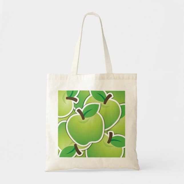 Bolso De Tela Manzanas verdes funestas (Frente)