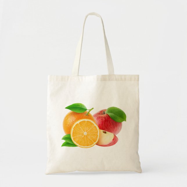 Bolso De Tela Manzanas y naranjas (Frente)