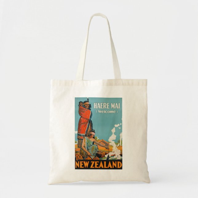 Bolso De Tela Maorí agradable del AMI de Nueva Zelanda Haere del (Frente)