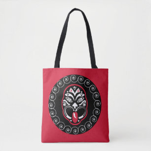 Bolso De Tela Maori Haka   Nueva Zelanda   Arte nativo   Decorac