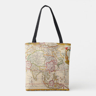 Bolso De Tela Map L'Asie Dressee Tote Bag