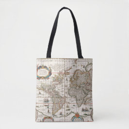Bolso De Tela mapa antiguo