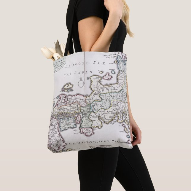 Bolso De Tela Mapa antiguo de Japón el | 1769 (Detalle)