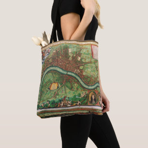 Bolso De Tela Mapa Antiguo de las Calles de Londres por Johannes