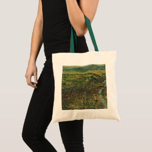 Bolso De Tela Mapa Antiguo de Los Ángeles, California y Río