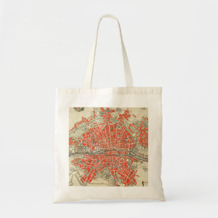 Bolso De Tela Mapa Antiguo de París Francia (1721–1774)