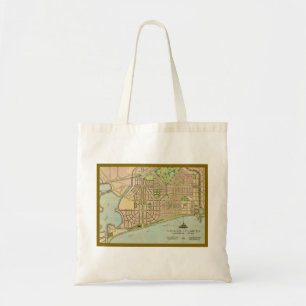 Bolso De Tela Mapa Antiguo de Venice Florida