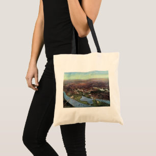 Bolso De Tela Mapa Antiguo de Washington DC y el Río Potomac