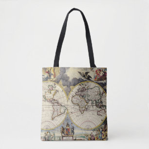 Bolso De Tela Mapa antiguo inspirado (4)