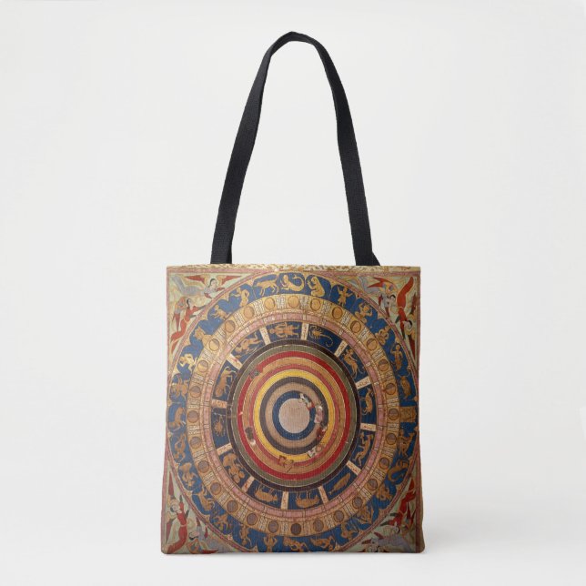 Bolso De Tela Mapa celestial, del "ut Teverih de Zubdet" cerca (Anverso)