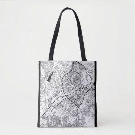Bolso De Tela Mapa de Abuja Nigeria