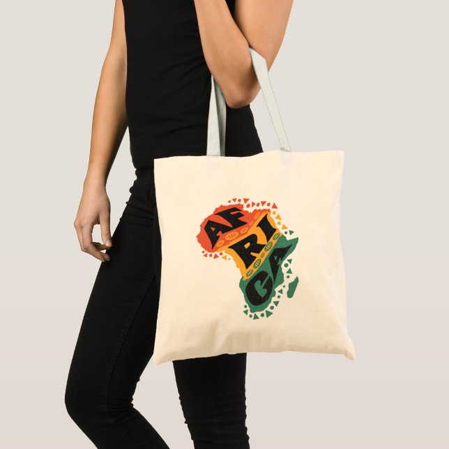 Bolso De Tela Mapa de África (Anverso (producto))
