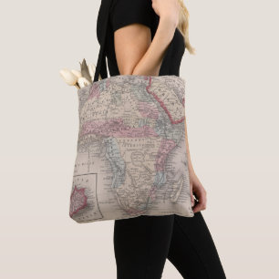 Bolso De Tela Mapa de África con St. Helena