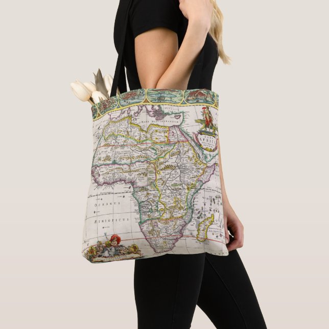Bolso De Tela Mapa de África el | Nova África (Detalle)