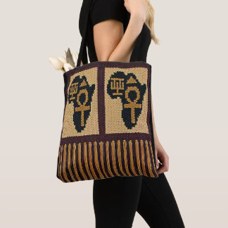 Bolso De Tela Mapa de África Impresión de crochet de artesanos A