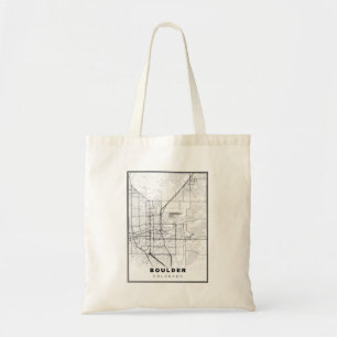 Bolso De Tela Mapa de Boulder