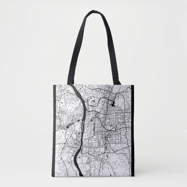 Bolso De Tela Mapa de Changsha China (Anverso)