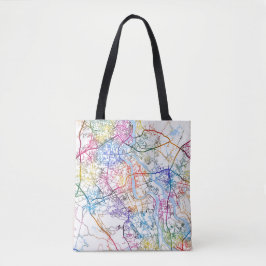 Bolso De Tela Mapa de Chaozhou China City
